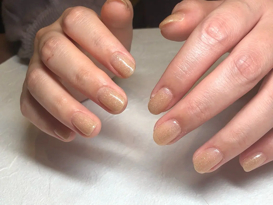 ネイル ラメ(グリッター) ワンカラーネイル nail _anpのネイルデザイン