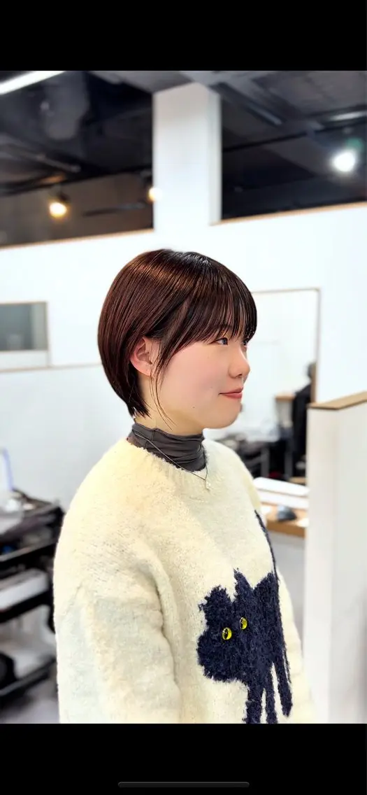 ショート カラー ショートボブ ボブ ショートヘア 表参道【髪質改善】 宮嶋勇太のヘアスタイル