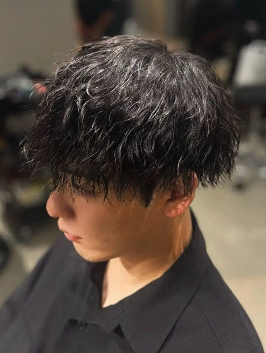 パーマ メンズ カット パーマ メンズパーマ RENのヘアスタイル