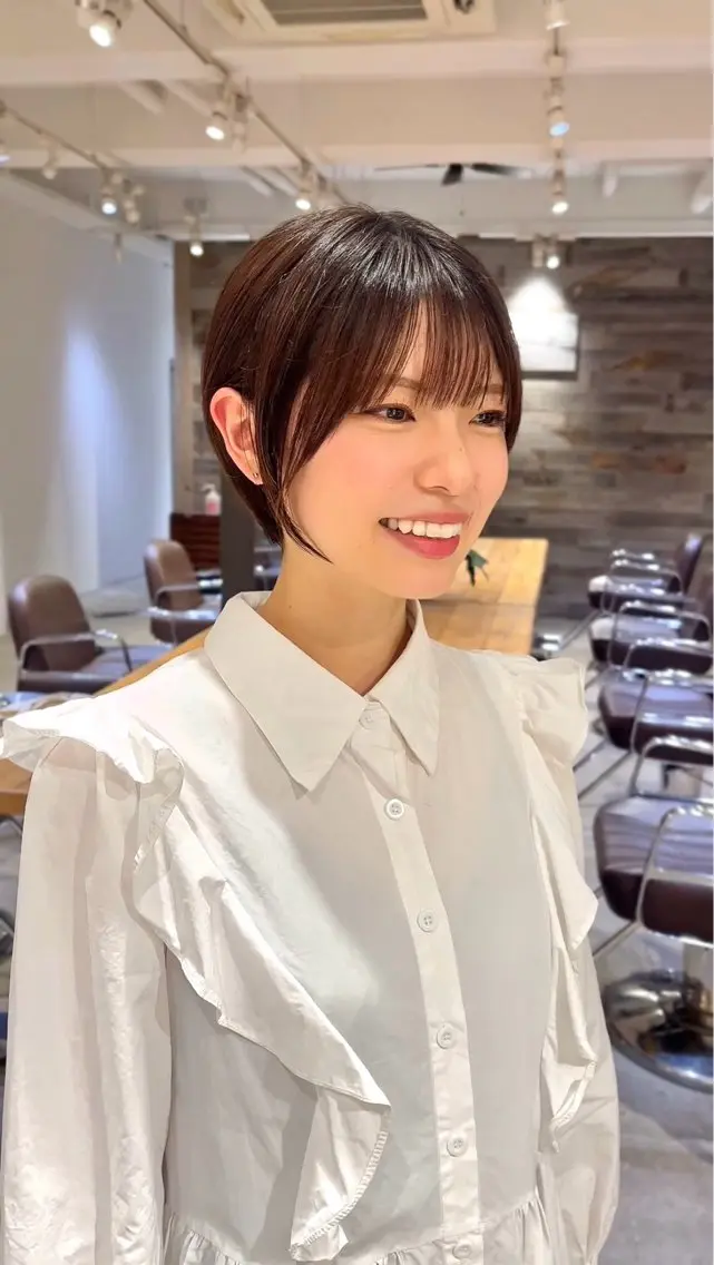 🌟ミニモ限定🌟ショートorボブカット✖️透明感カラー✖️シルクトリートメント✂️ショート/ショートボブ/表参道の写真