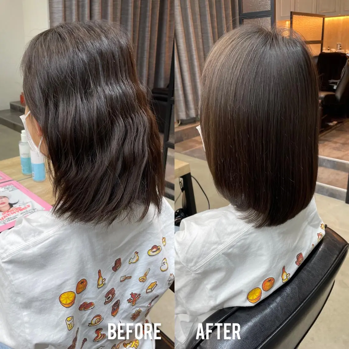 ミディアム 黒田 優衣のヘアスタイル