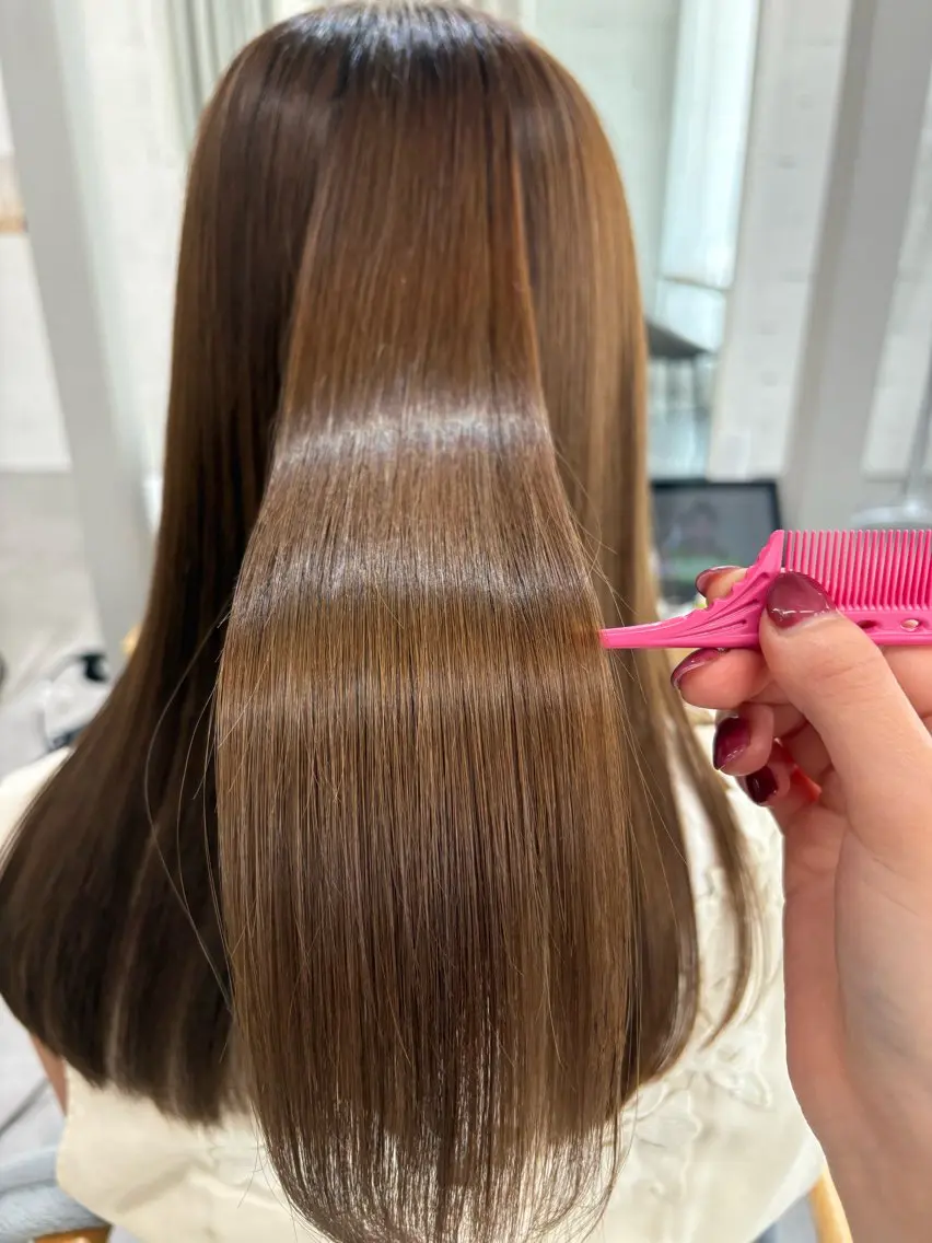 ロング 縮毛矯正 カット ヘアカラー トリートメント ヘッドスパ 骨格、カラー診断士 ✂️淡中円花のヘアスタイル
