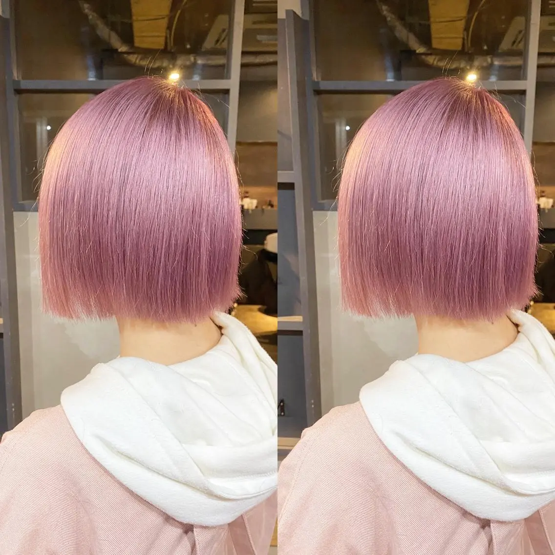 ミディアム カラー カット ヘアカラー トリートメント yoriダブルカラー 代表すがわらのヘアスタイル