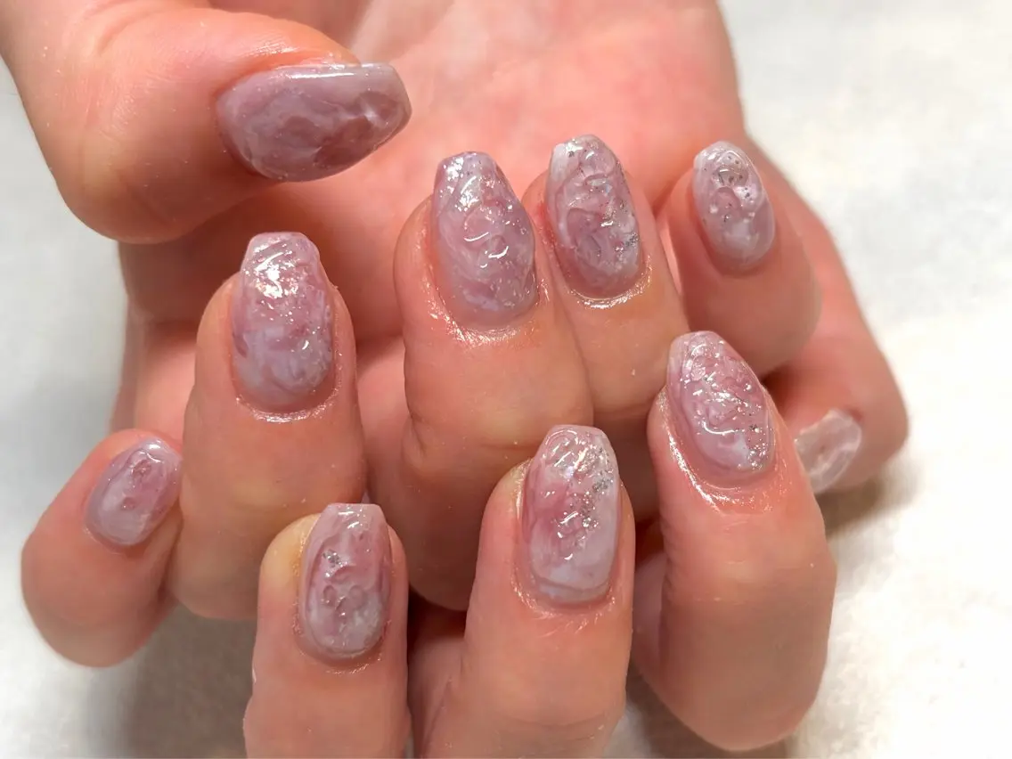 ネイル 桜ネイル ニュアンスネイル 春ネイル 🪼 ニュアンス🫧 アート🫧Yui🪼のネイルデザイン