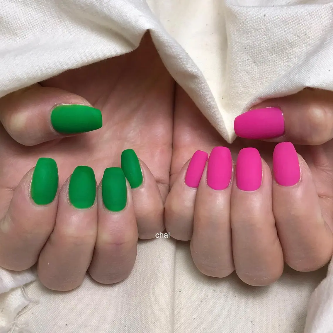 ネイル マットネイル ハンドネイル chai nail _ai📍鶴橋/桃谷のネイルデザイン