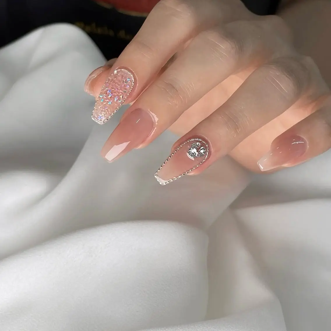 ネイル 韓国ネイル シンプルネイル ワンホンネイル Akina Nailのネイルデザイン