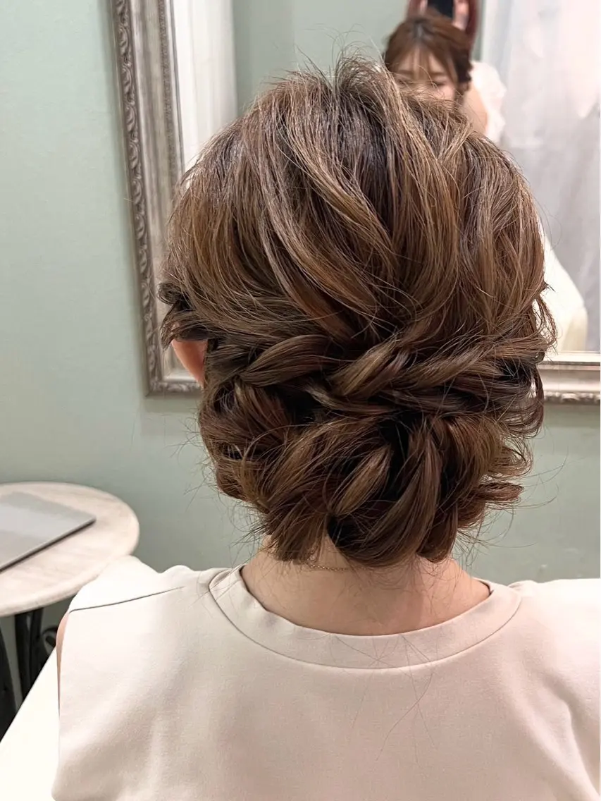 ロング ヘアアレンジ ロング レイヤーカット/艶 カラー/徳永侑紀のヘアスタイル