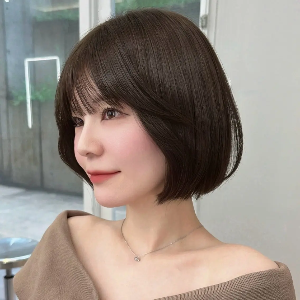 ショート レイヤーカット 似合わせカット カット ヘアカラー トリートメント 山﨑 優衣のヘアスタイル