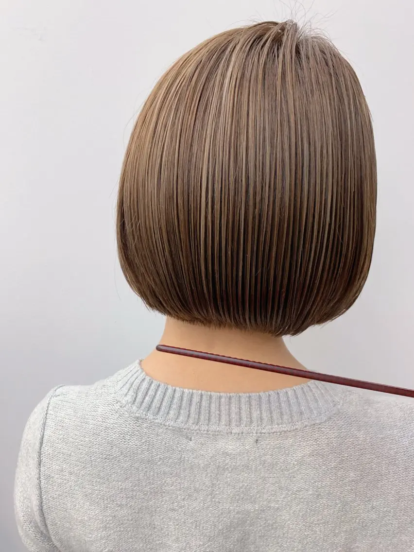 ショート カラー ブラウンカラー ボブ 縮毛矯正×髪質改善 店長　DAITOのヘアスタイル