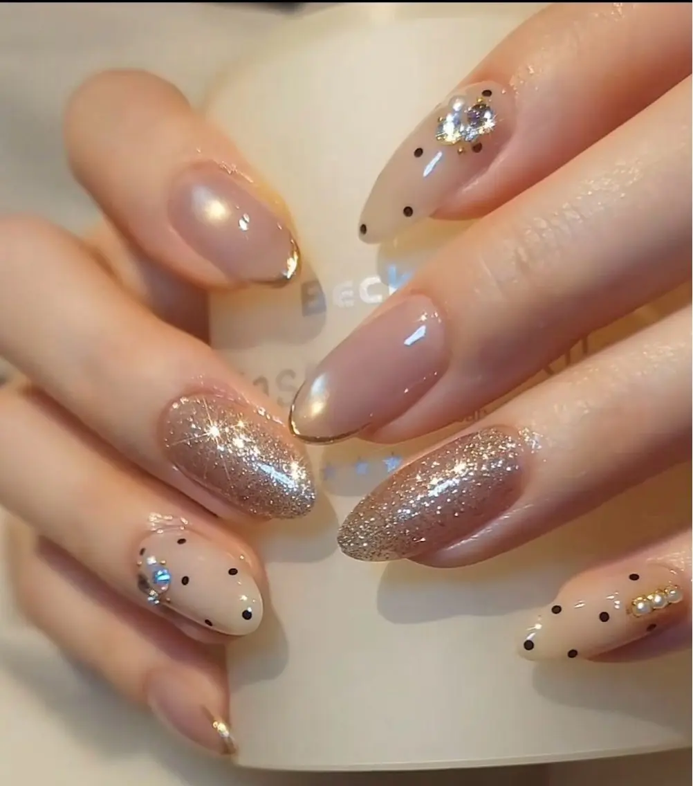 オフなし👑人気No.1✨パーツ代込み♪持ち込み90分 ¥9480💎韓国💎ワンホン💎ちゅるん💎キラキラの写真