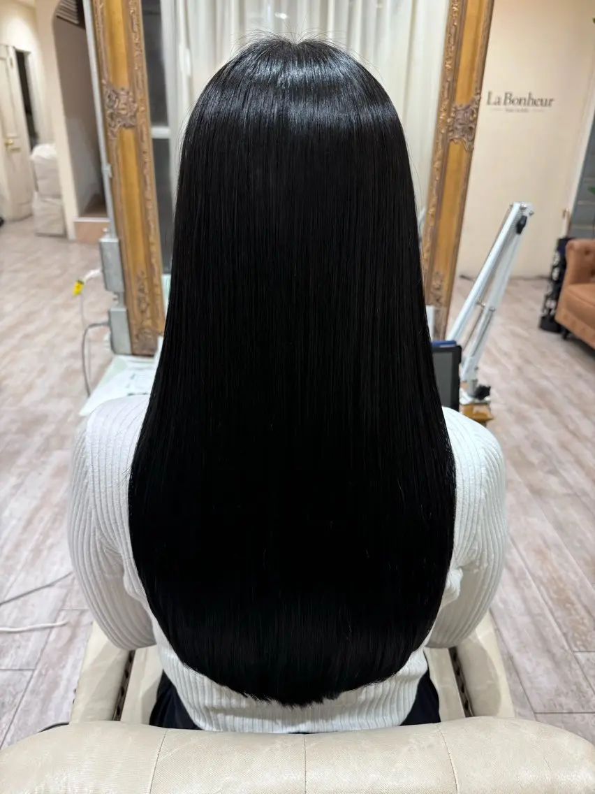 ロング カラー 髪質改善 レイヤーカット ロング カット ヘアカラー トリートメント 新越谷noble店長 松本拓也▶◀*.のヘアスタイル