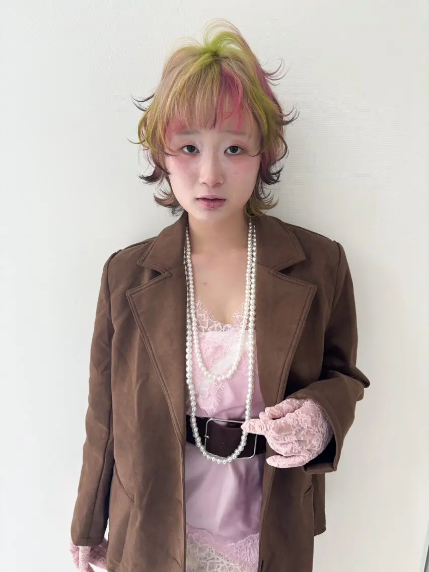ショート カラー ヘアカラー デザインカラー /rioのヘアスタイル