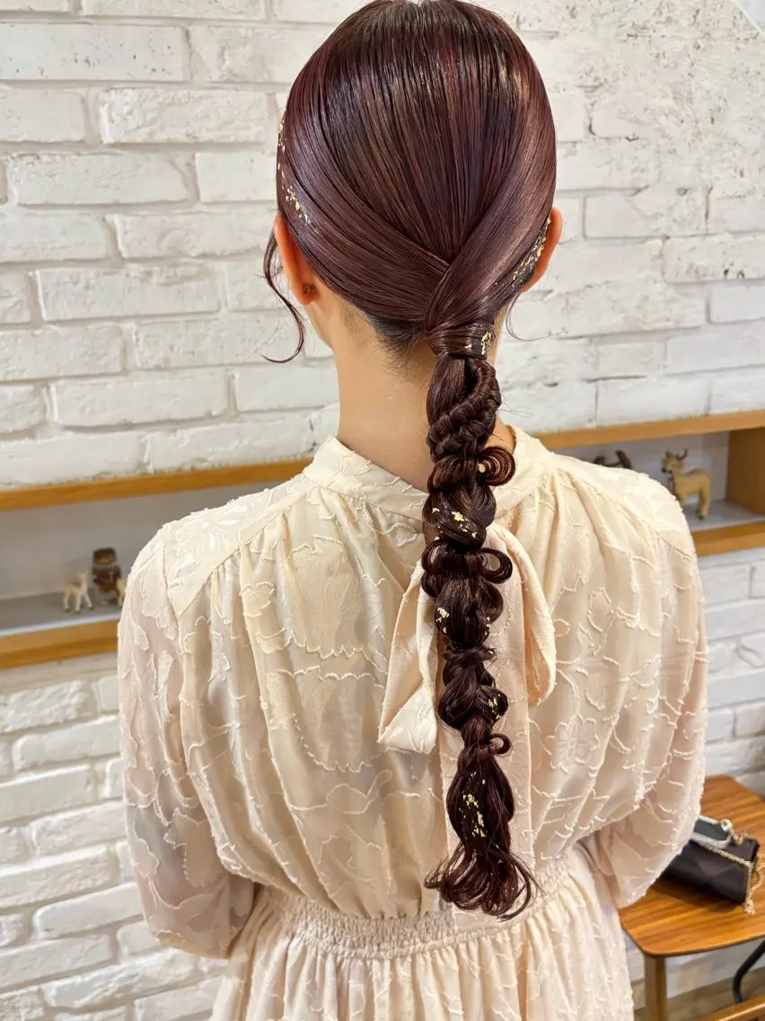 ロング ヘアセット しみず さくら🌸のヘアスタイル