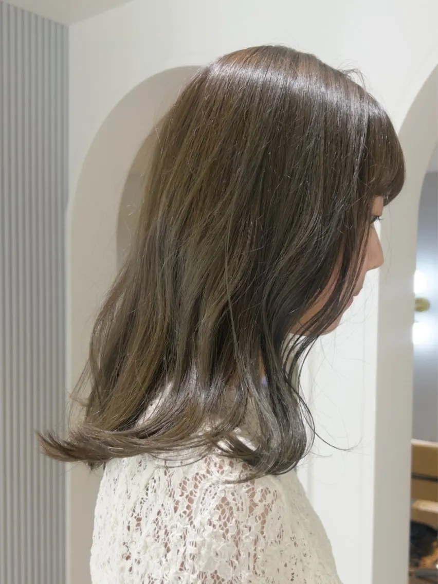 ミディアム カット ヘアカラー ❕マンツーマン施術❕ 🍊Moemiのヘアスタイル