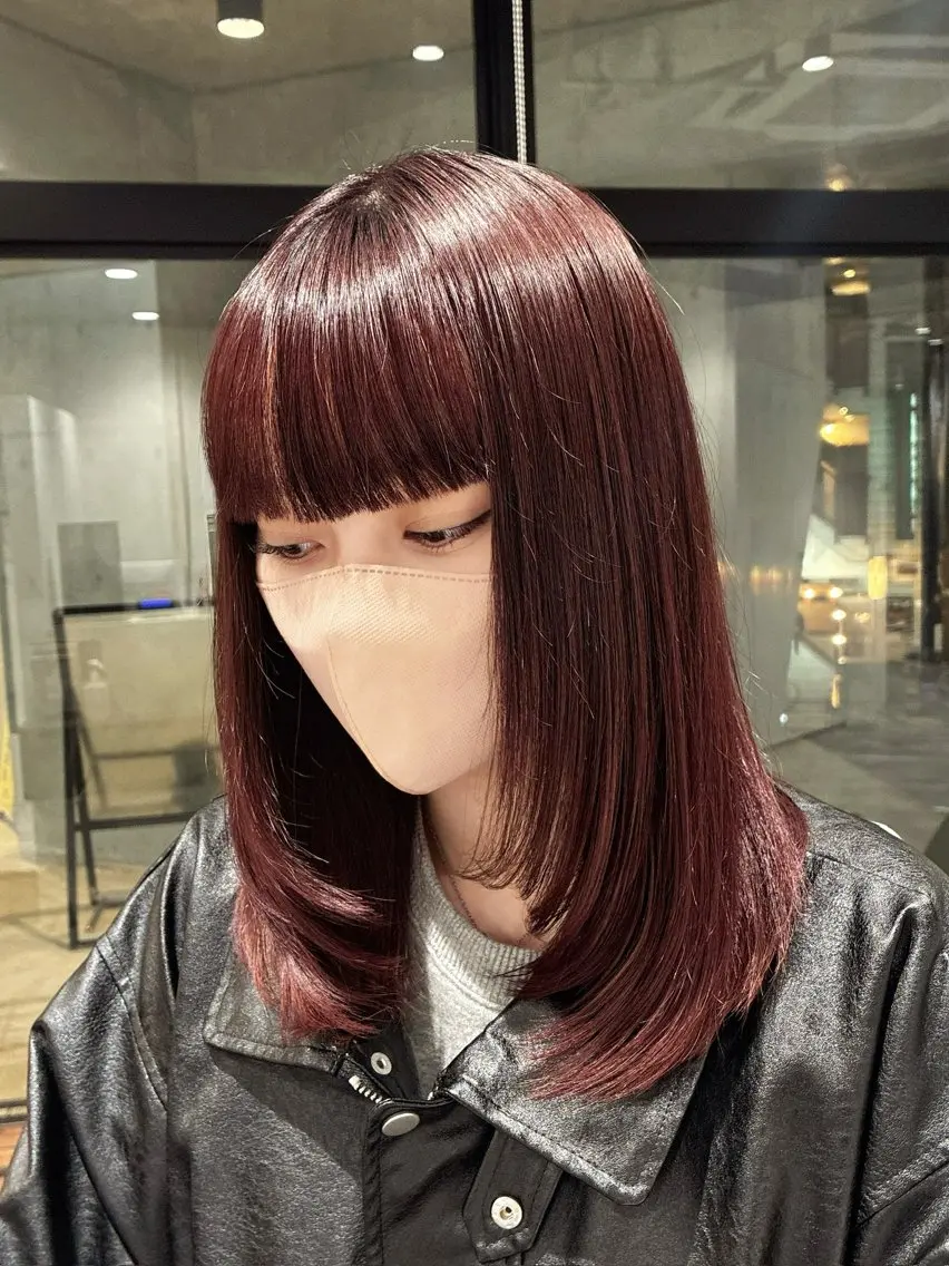 セミロング カラー 透明感カラー ハイライトカラー イルミナカラー ボブ ハイライト カット ヘアカラー トリートメント ✨白髪ぼかし/ ショート✨吉岡 弘のヘアスタイル