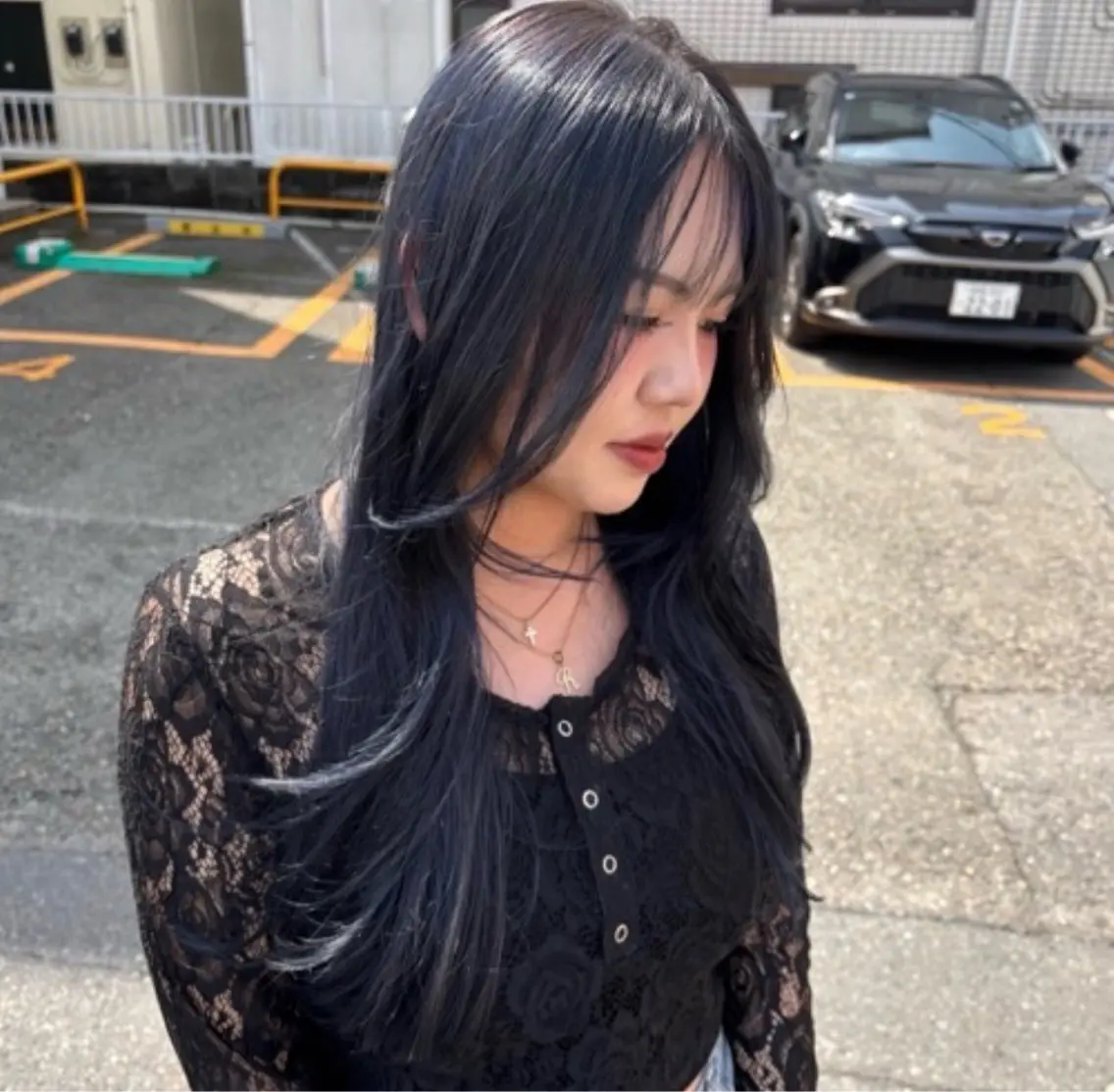 ロング カラー ラファエル シャミラのヘアスタイル