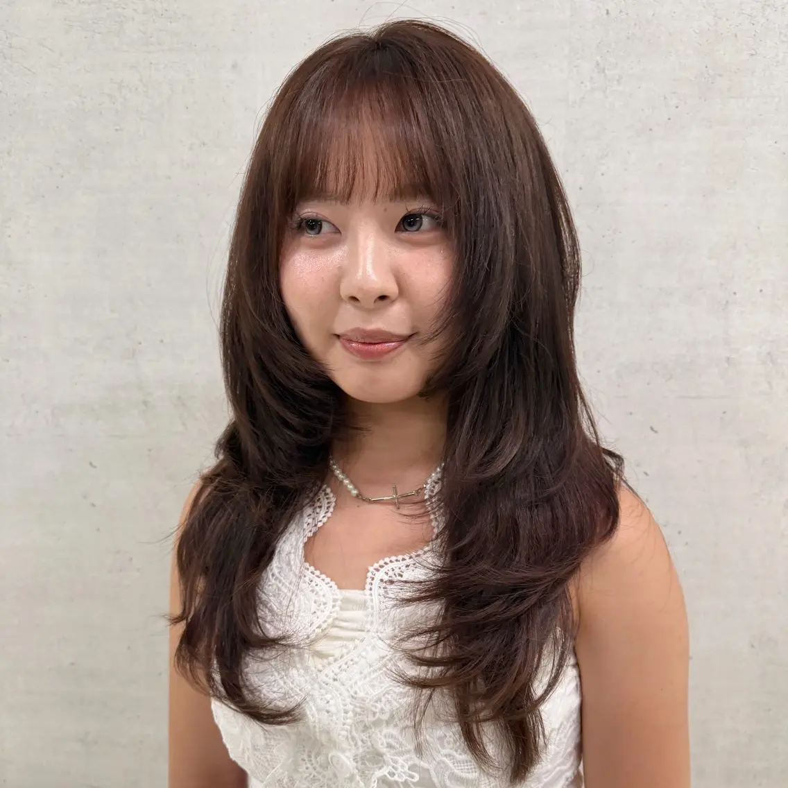 ロング カラー ヘアカラー はるな/透明感カラー /暖色カラーのヘアスタイル
