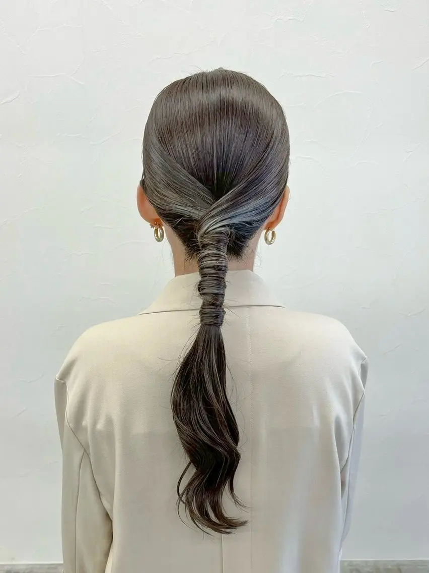 ロング ヘアアレンジ エクステ/大人可愛い カラー🩷RINAのヘアスタイル