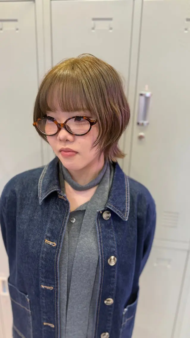 ミディアム 艶髪特化矯正カット ✨️MOMOEのヘアスタイル