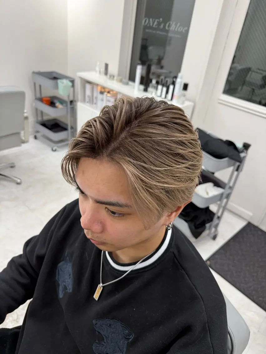 カラー メンズ カット ヘアカラー トリートメント ヘアセット 【バレイヤージュ】 🔥メンズRYUTAのヘアスタイル