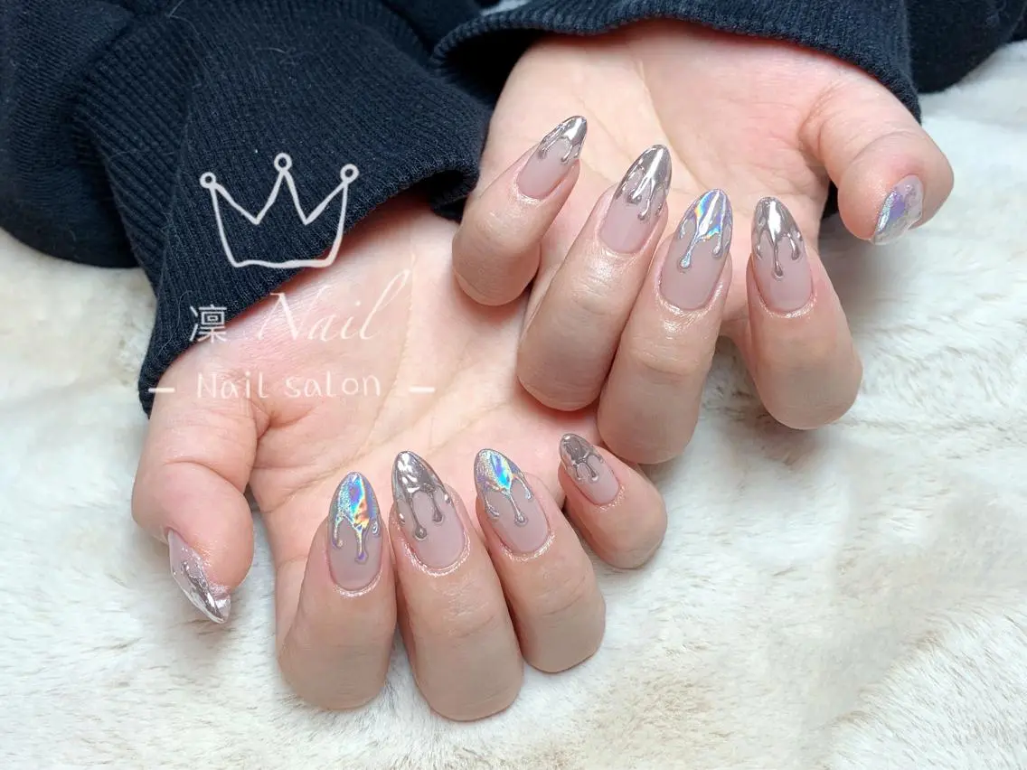 セミロング カラー ネイル Le’a NailSalonのネイルデザイン