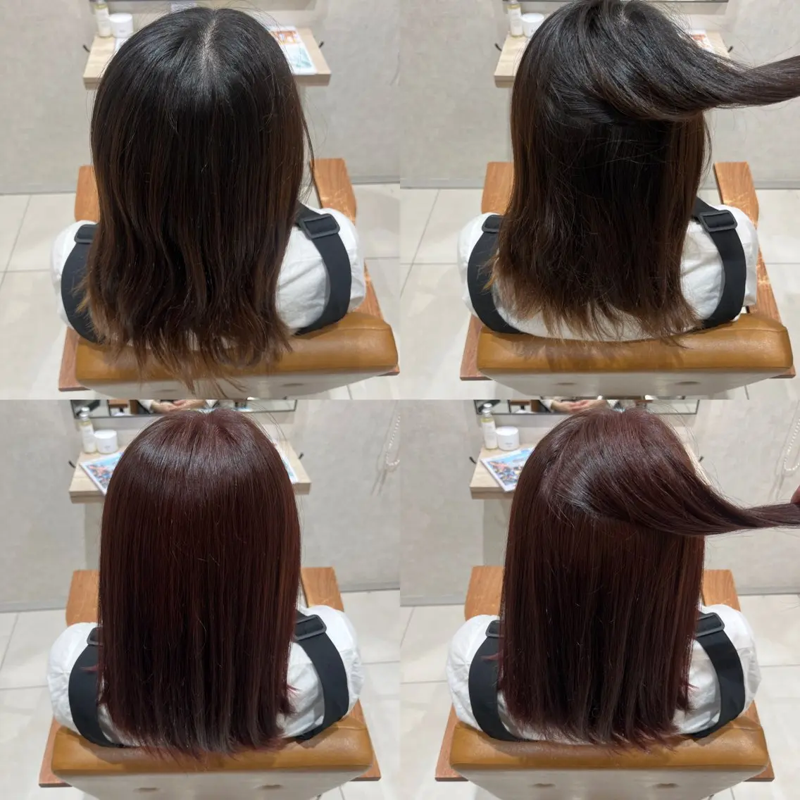 ミディアム カラー ヘアカラー トリートメント ⭐️うる艶カラー 募集　まゆ⭐️のヘアスタイル