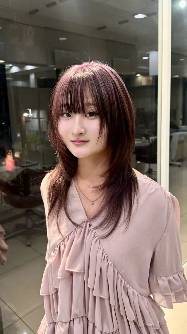 カラー lin.ブリーチ デザインカラーのヘアスタイル