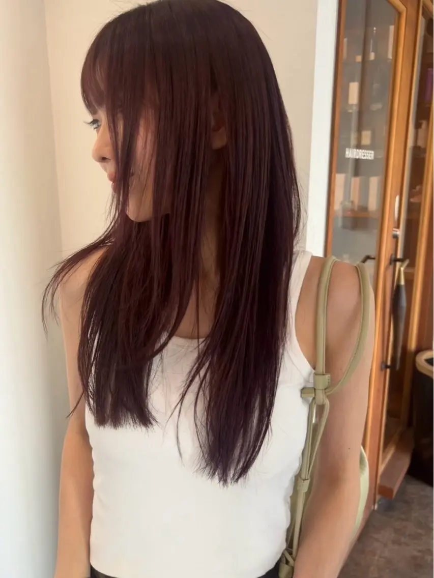 セミロング カラー カット ヘアカラー トリートメント 三谷はるな /名古屋/本山のヘアスタイル