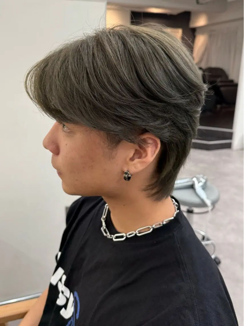 メンズ メンズウルフカット ウルフカット カット kato himariのヘアスタイル