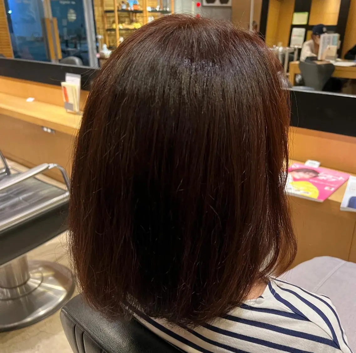 ミディアム カラー ヘアアレンジ ブラウンカラー 渡部 彩花のヘアスタイル