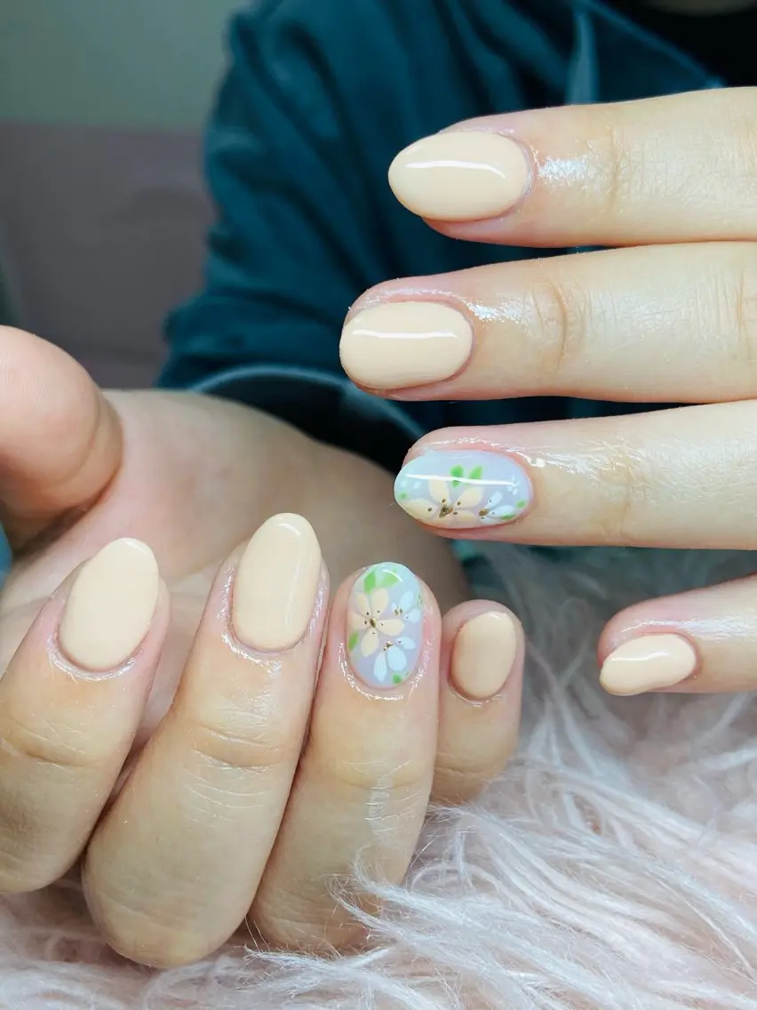 ネイル ワンカラーネイル HandSnail 座間ネイルサロンのネイルデザイン