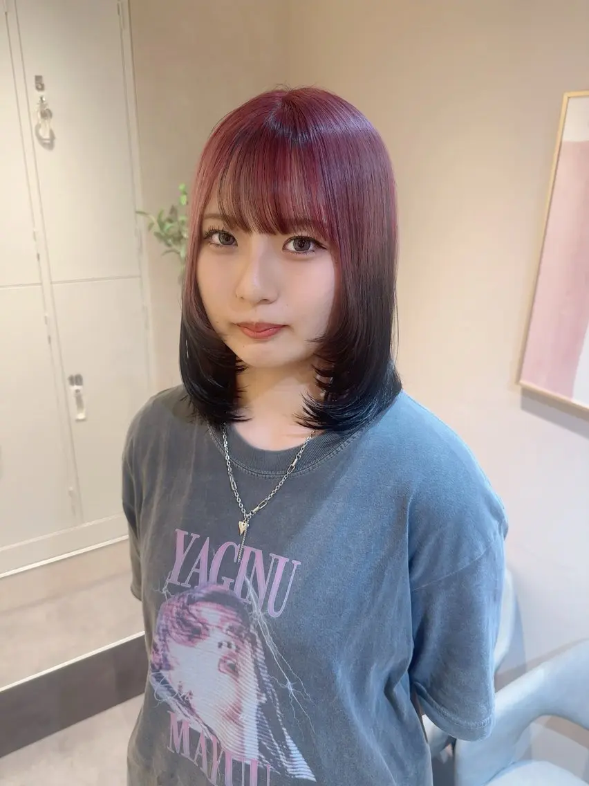 ミディアム カラー カット ヘアカラー トリートメント 🪞IA渋谷/個室 サロン/けいと🪞のヘアスタイル