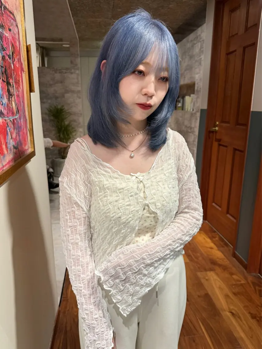 ミディアム カラー カット ヘアカラー トリートメント mai / linoah˚✧のヘアスタイル