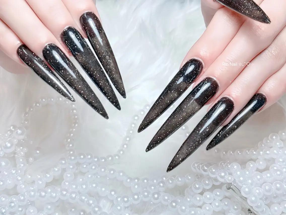 ネイル アニマル柄 べっ甲ネイル ブルー ボルドー ブラウン ハンドネイル Rin Nail 新大久保店のネイルデザイン