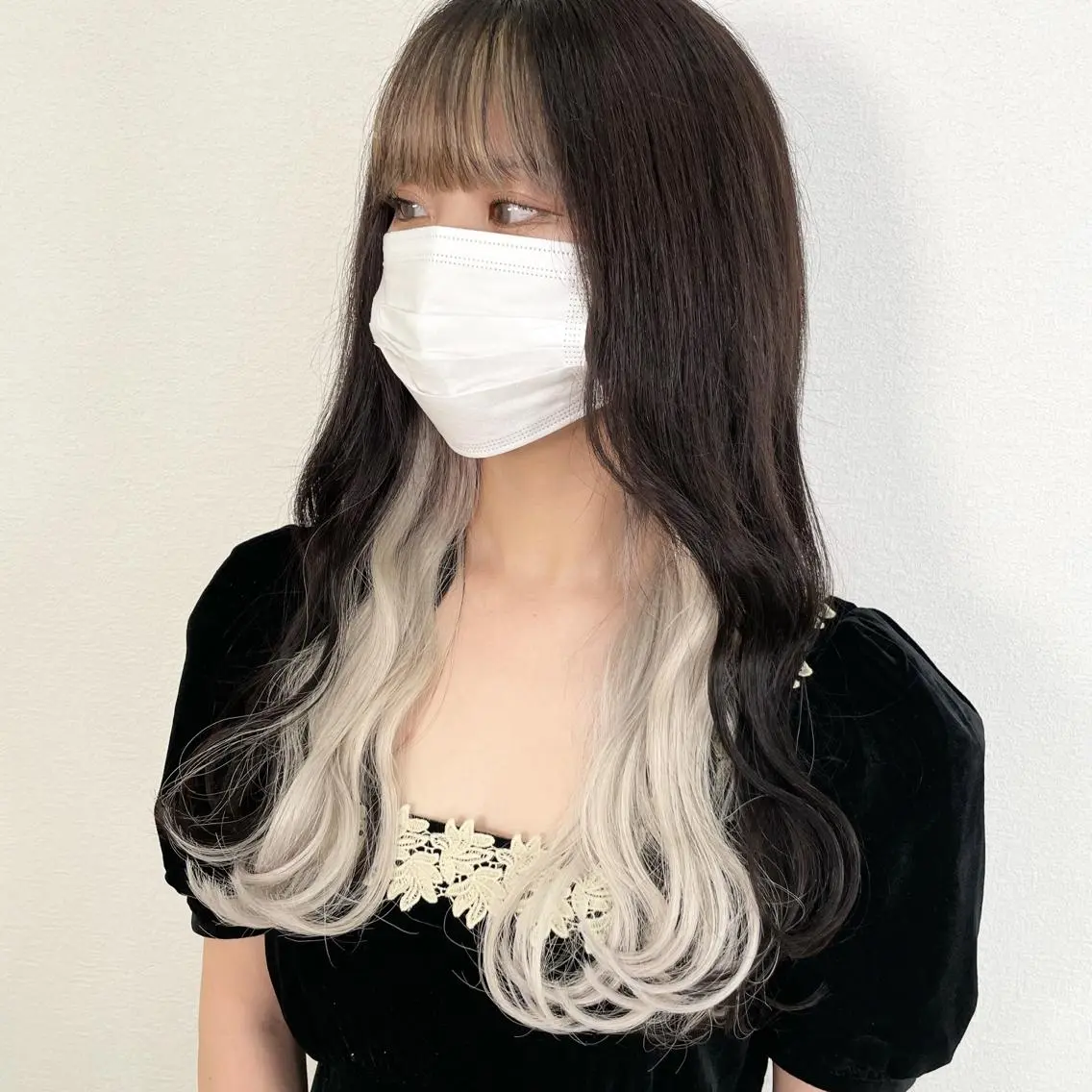 セミロング カラー インナーカラー エクステ 失敗したくない人へ ハイトーン美容師のヘアスタイル
