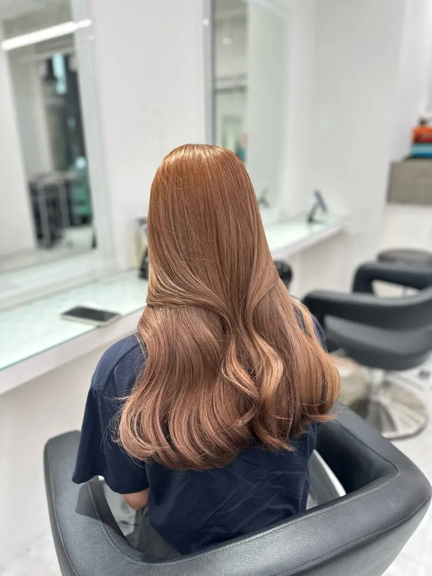 セミロング カラー ヘアカラー トリートメント ヘッドスパ ヘアセット ❄最強かわいいカラー ❄️MINA❄️のヘアスタイル