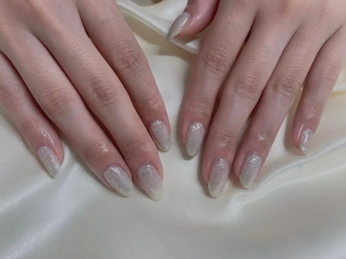 ネイル ラメ(グリッター) ワンカラーネイル ハンドネイル mogunail &blowのネイルデザイン