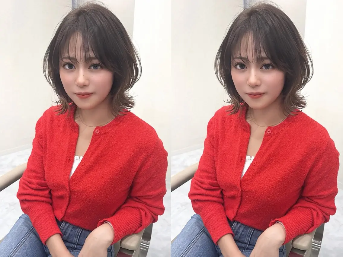 前髪カット+前髪縮毛矯正の写真
