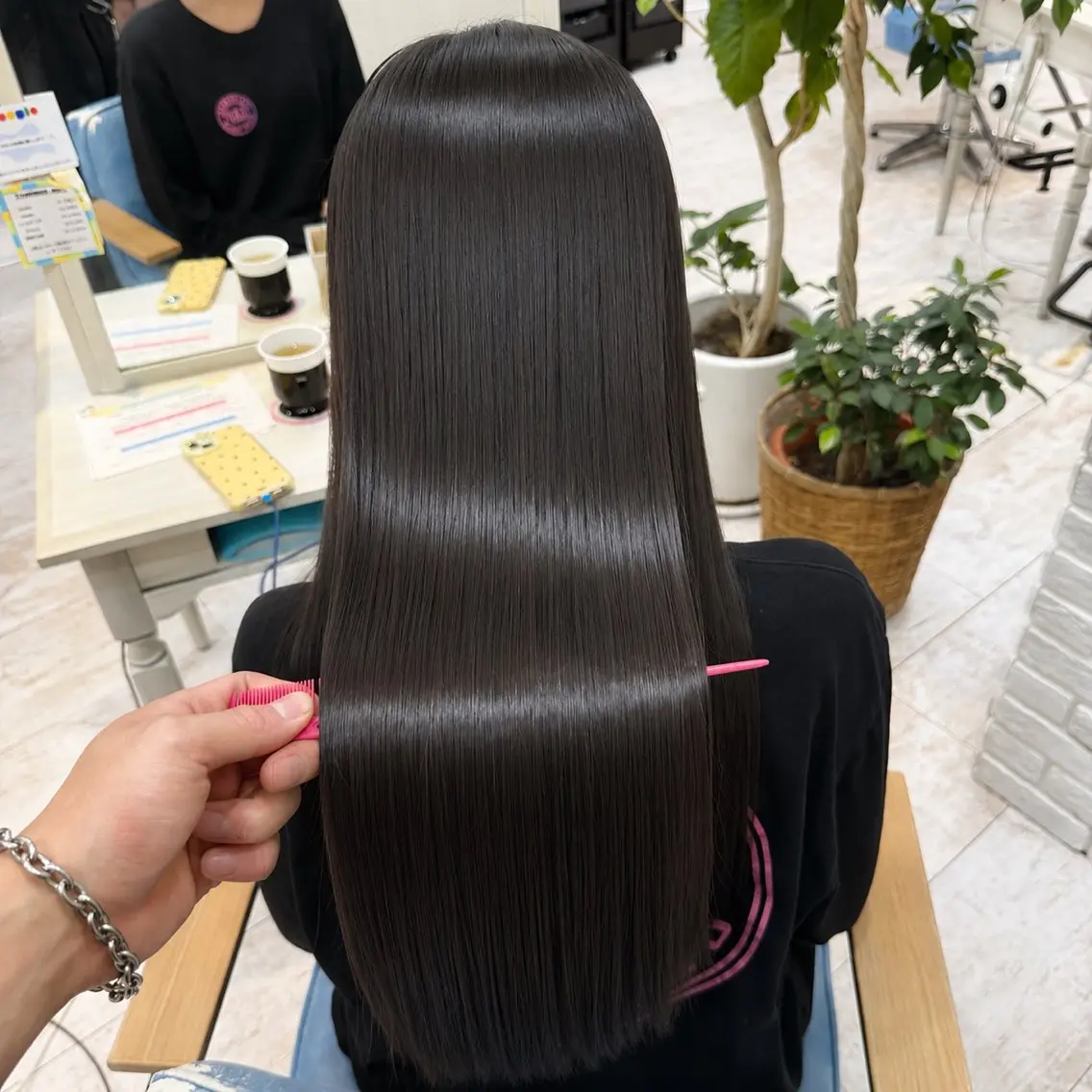 ロング 髪質改善 トリートメント カット ヘアカラー トリートメント 店長✨レイヤー✖️ 髪質改善✖️韓国ヘアのヘアスタイル