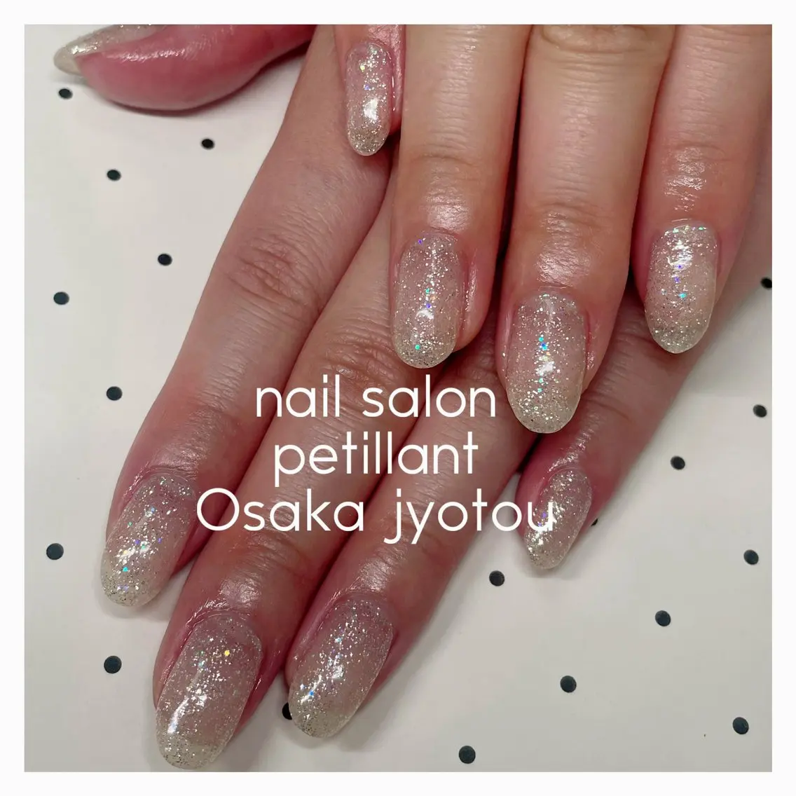 ネイル クリアネイル ラメ(グリッター) nail salon petillantのネイルデザイン