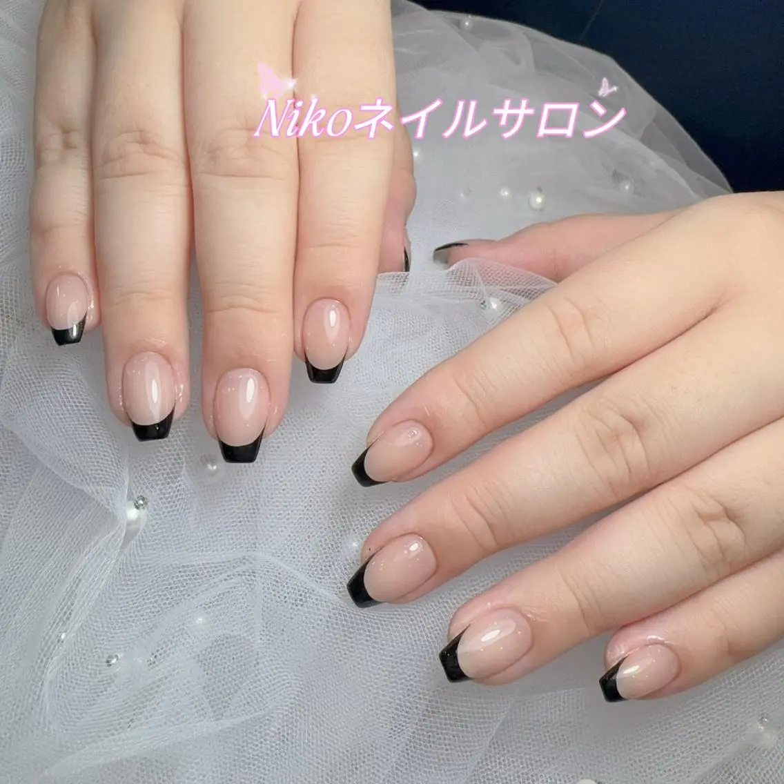 ネイル チークネイル 長さ出し フットネイル フレンチネイル ジェルネイル NIKO NAIL 柏のネイルデザイン