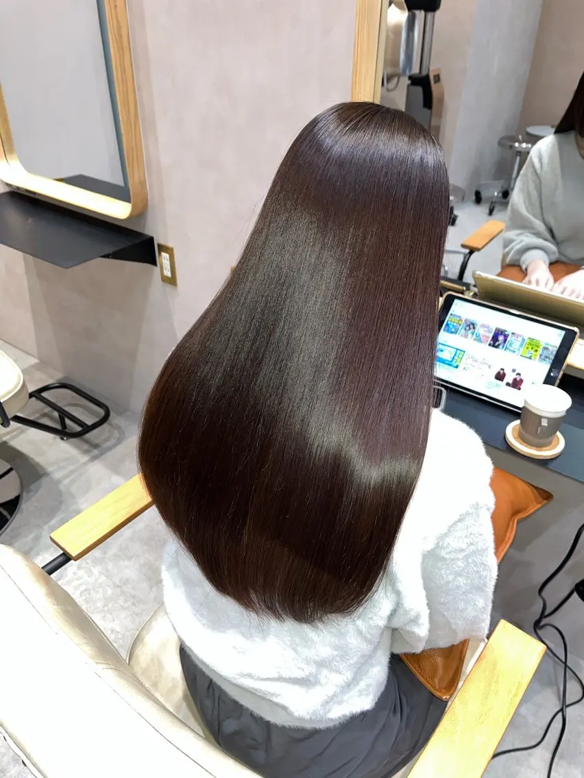 ロング 縮毛矯正 髪質改善/艶髪特化 /透明感✨️こうめいのヘアスタイル