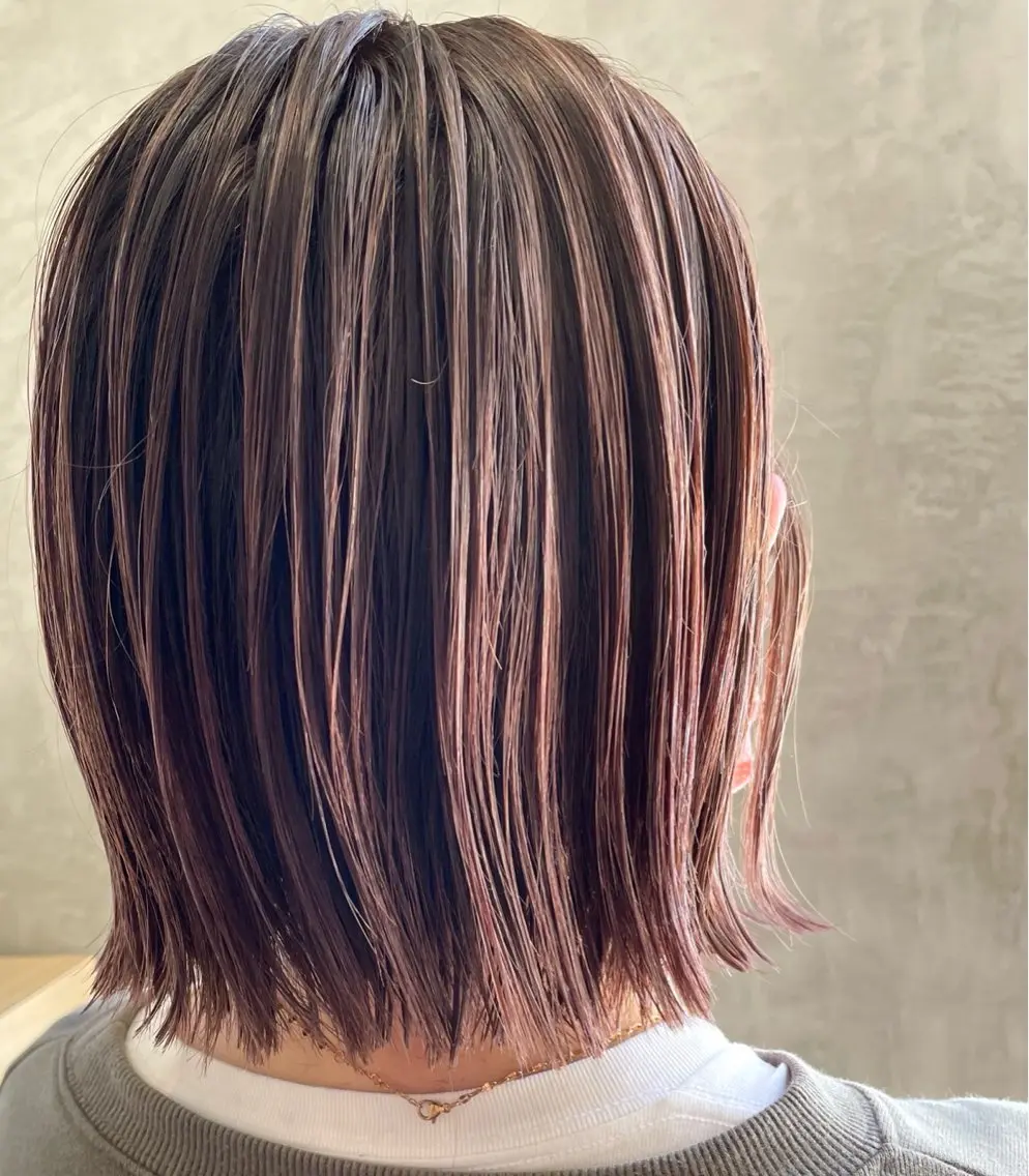 ミディアム カット ヘアカラー パリジェンヌ☆カット カラー✨熊澤麻凜のマツエク・マツパデザイン