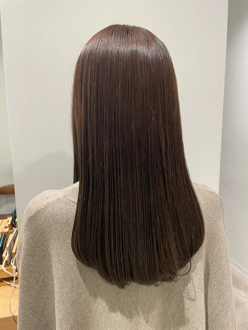 セミロング ボブ ハイライト 髪質改善 縮毛矯正 トリートメント 🌟髪質改善 平本雄大🌟のヘアスタイル