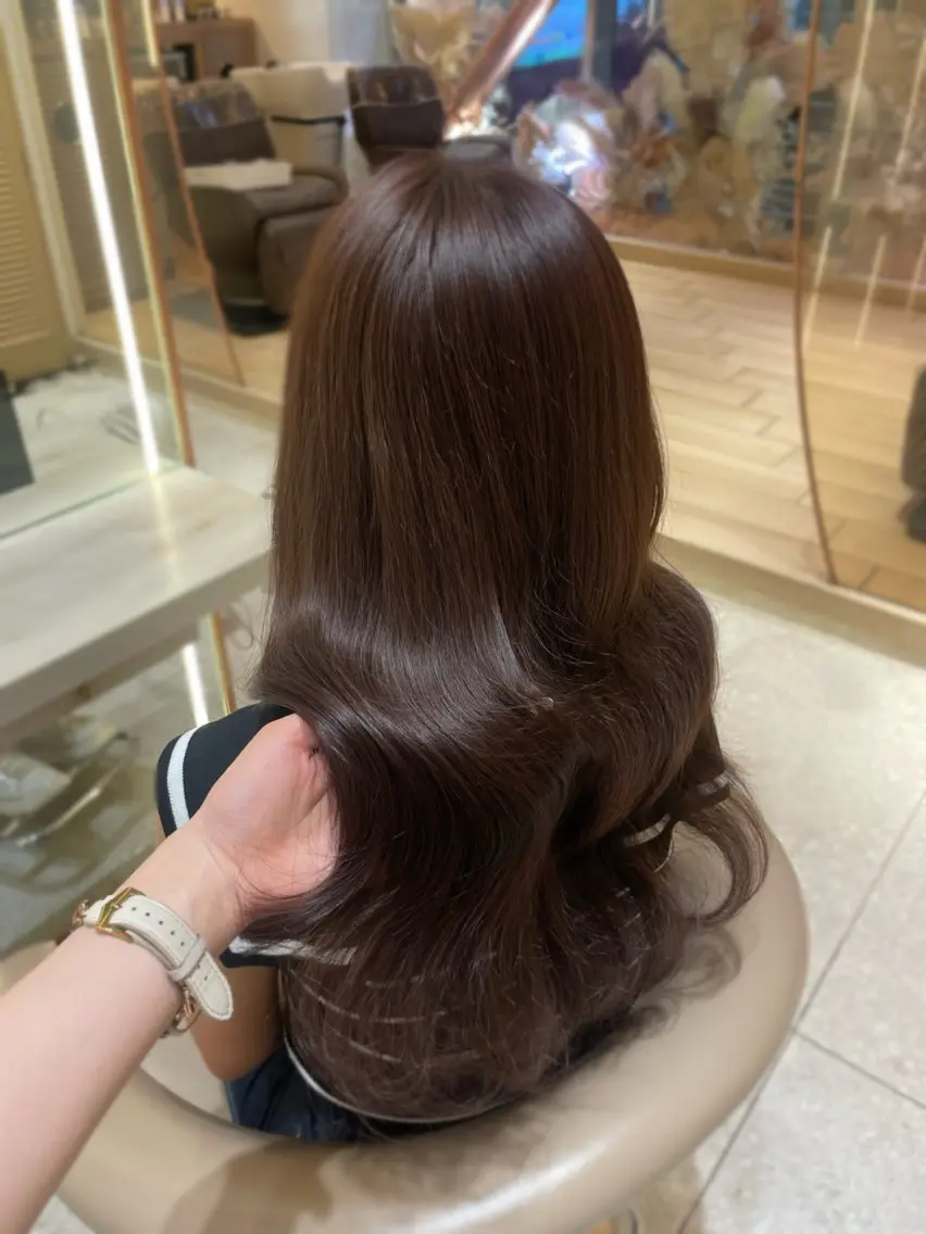 ロング カラー くびれヘア 韓国風ヘア ホノカ🫧 モデル募集のヘアスタイル