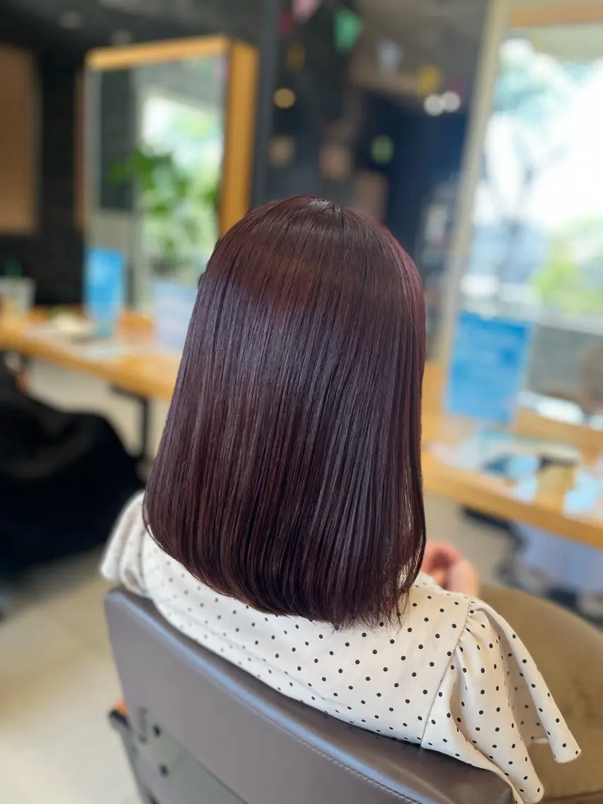 ミディアム カラー ベージュカラー ブリーチ ブロンド ブラウンカラー カシス ヘアカラー トリートメント 🩵さき🤍 可愛いを叶える美容師のヘアスタイル