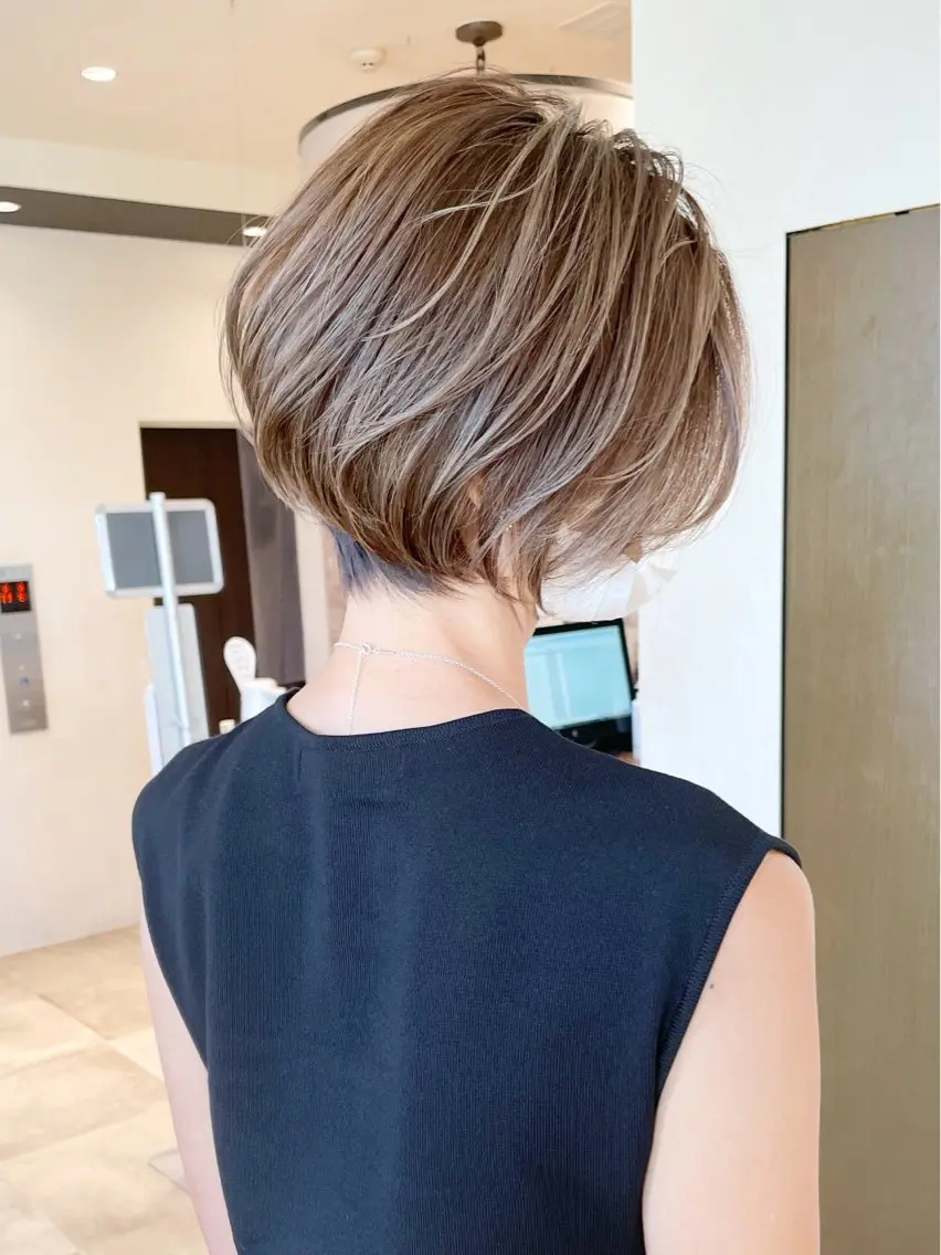 ショート カラー カット ヘアカラー ショート特化/ 似合わせ MARIAのヘアスタイル
