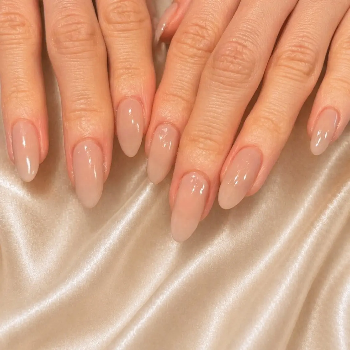 ネイル ワンカラーネイル モデル募集🍑渋谷 Nanamiのネイルデザイン
