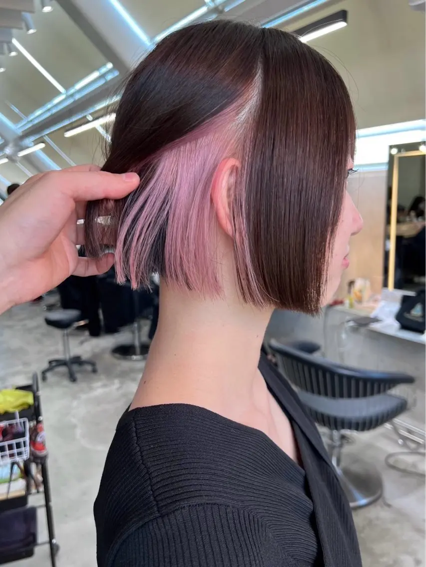 ショート ボブ 水原　悠吾 ELISS　ブリーチのヘアスタイル