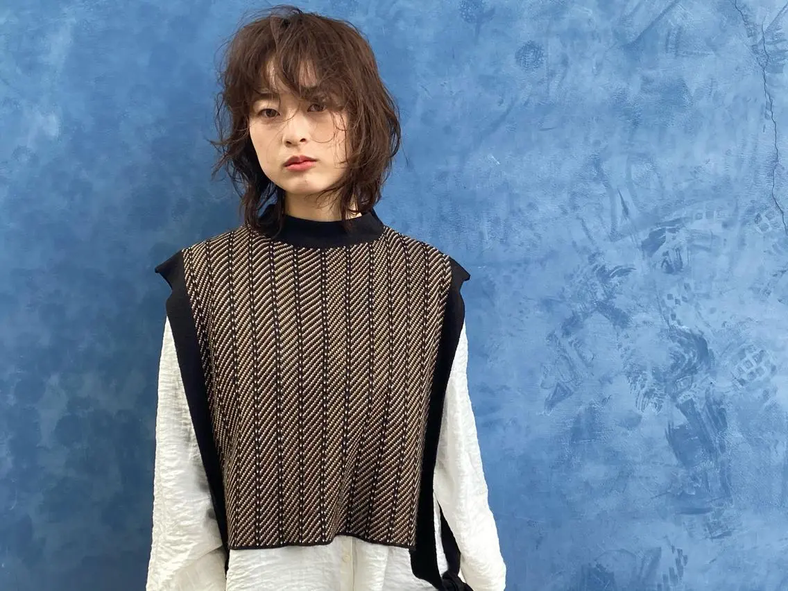 ミディアム 前竹 那生のヘアスタイル